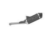Silencioso ARROW Race-Tech de aluminio oscuro con fondo en carbono para KTM 790 Adventure 2019-2020